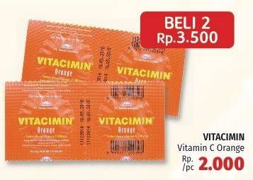 Promo Harga VITACIMIN Vitamin C - 500mg Sweetlets (Tablet Hisap) 2 pcs - LotteMart