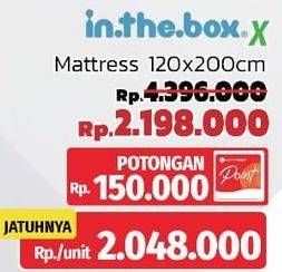 Promo Harga INTHEBOXX Mattress Roll 120x200 Cm  - LotteMart