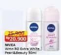 Promo Harga Nivea Deo Roll On Pearl Beauty, Extra Whitening 50 ml - Alfamart