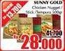 Promo Harga Sunny Gold Chicken Tempura/ Nugget/ Stick 500gr  - Giant