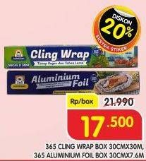 Promo Harga 365 Cling Wrap/Aluminium Foil  - Superindo