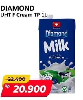 Promo Harga Diamond Milk UHT Full Cream 1000 ml - Alfamart