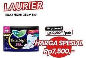 Promo Harga Laurier Relax Night 35cm 6 pcs - Carrefour