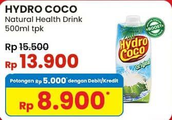 Promo Harga Hydro Coco Minuman Kelapa Original 500 ml - Indomaret