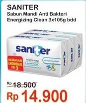 Promo Harga SANITER Bar Soap Energizing 105 gr - Indomaret