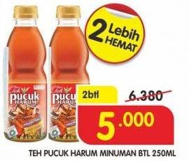 Promo Harga TEH PUCUK HARUM Minuman Teh per 2 botol 250 ml - Superindo