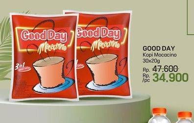 Promo Harga Good Day Instant Coffee 3 in 1 Mocacinno per 30 sachet 20 gr - LotteMart