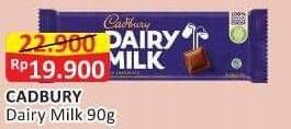 Promo Harga Cadbury Dairy Milk Plain 90 gr - Alfamart