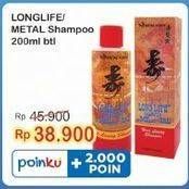 Promo Harga LONG LIFE Metal Shampoo & Anti Dandruff 200 ml - Indomaret
