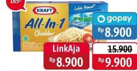 Promo Harga KRAFT All in 1 Cheddar 165 gr - Alfamidi