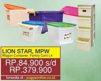 Promo Harga LION STAR Family Container L4 / MPW Wagon Container  - Yogya