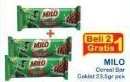 Promo Harga Milo Cereal Bar Chocolate 23 gr - Indomaret