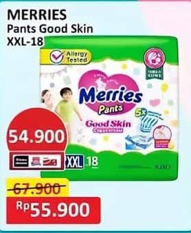 Promo Harga Merries Pants Good Skin XXL18 18 pcs - Alfamart