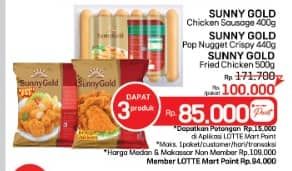 Promo Harga Sunny Gold Sausage + Nugget + Fried Chicken   - LotteMart