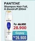 Promo Harga PANTENE Shampoo Hair Fall Control, Anti Dandruff 290 ml - Alfamart