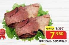 Promo Harga Paru Sapi Rebus per 100 gr - Superindo