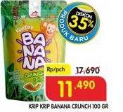 Promo Harga DUA KELINCI Krip Krip Tortilla Banana Crunch 100 gr - Superindo
