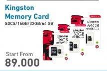 Promo Harga KINGSTON Memory Card 16 GB, 32 GB, 64 GB  - Electronic City