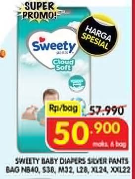 Promo Harga Sweety Silver Pants/Comfort  - Superindo