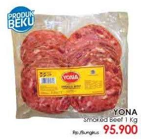 Promo Harga YONA Smoked Beef 1 kg - LotteMart