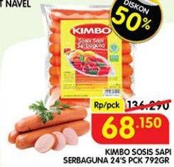 Promo Harga Kimbo Sosis Sapi Serbaguna 792 gr - Superindo