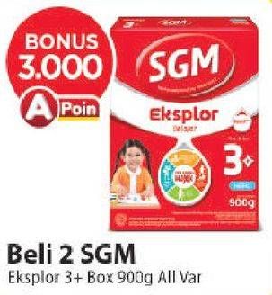 Promo Harga SGM Eksplor 3+ Susu Pertumbuhan All Variants 900 gr - Alfamart