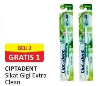 Promo Harga CIPTADENT Sikat Gigi Extra Clean 1 pcs - Alfamart