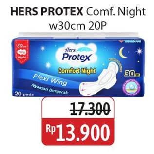 Promo Harga Hers Protex Comfort Night Wing 30cm 20 pcs - Alfamidi