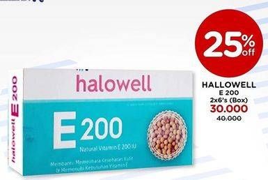 Promo Harga Halowell Vitamin E200 12 pcs - Watsons