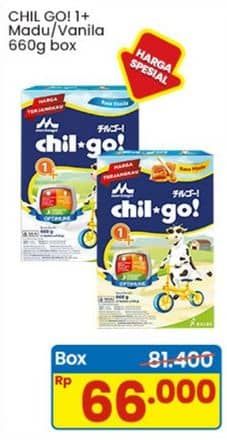 Promo Harga Morinaga Chil Go Bubuk 1+ Madu, Vanilla 700 gr - Indomaret