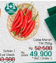 Promo Harga Cabe Merah TW per 250 gr - LotteMart