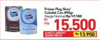 Promo Harga FRISIAN FLAG Susu Kental Manis Cokelat, Putih 490 gr - Carrefour
