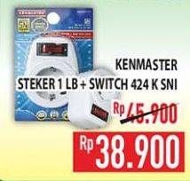 Promo Harga KENMASTER Steker 1 LB + Switch 424K 1 pcs - Hypermart