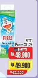 Promo Harga Fitti Pants XL26 26 pcs - Alfamart