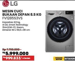 Promo Harga LG FV1285S3VS Mesin Cuci Front Load  - COURTS