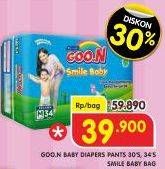Promo Harga Goon Smile Baby Pants M34, L30 30 pcs - Superindo