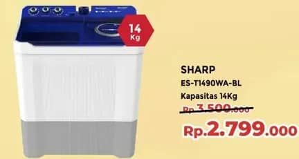 Promo Harga Sharp ES-T1490WA-BL-RD  - Yogya