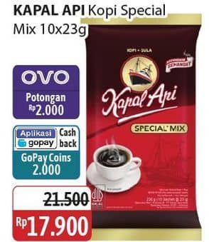 Promo Harga Kapal Api Kopi Bubuk Special Mix per 10 sachet 24 gr - Alfamidi
