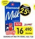 Promo Harga Diamond Milk UHT All Variants 1000 ml - Superindo