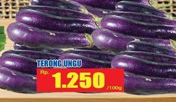 Promo Harga Terong Ungu per 100 gr - Hari Hari