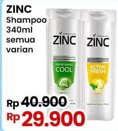 Promo Harga Zinc Shampoo All Variants 340 ml - Indomaret