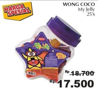 Promo Harga WONG COCO My Jelly per 25 pcs 14 gr - Giant