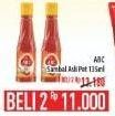 Promo Harga ABC Sambal Asli per 2 botol 135 ml - Hypermart