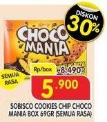 Promo Harga CHOCO MANIA Choco Chip Cookies All Variants 69 gr - Superindo