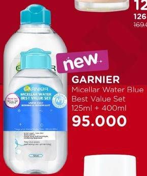 Promo Harga GARNIER Micellar Water Blue Best 525 ml - Watsons