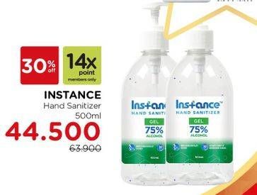 Promo Harga INSTANCE Hand Sanitizer Liquid Spray 500 ml - Watsons