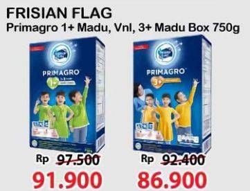 Promo Harga Frisian Flag Primagro 3+ Madu 800 gr - Alfamart