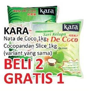 Promo Harga KARA Nata De Coco Cocopandan, Original 1 kg - Yogya