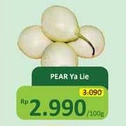 Promo Harga Pear Ya Lie per 100 gr - Alfamidi