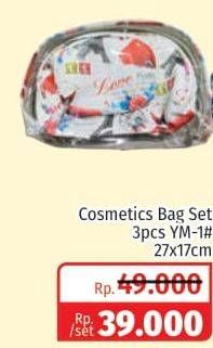 Promo Harga I/YW Cosmetic Bag Set YM-1 27 X 17 Cm 3 pcs - Lotte Grosir